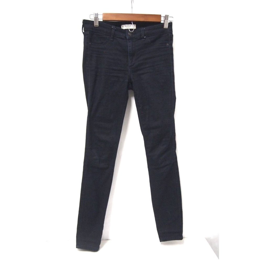 Abercrombie & Fitch Womens Jeans 25X29 0R Skinny Low Rise Dark Wash Blue